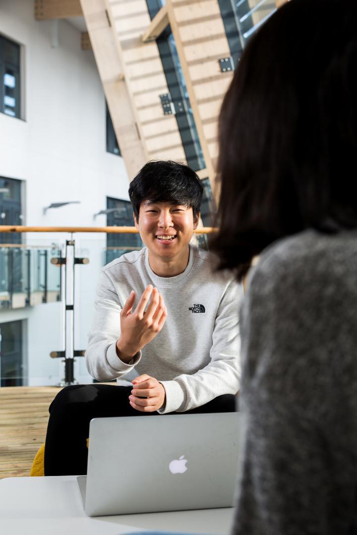 A student at the School of Management