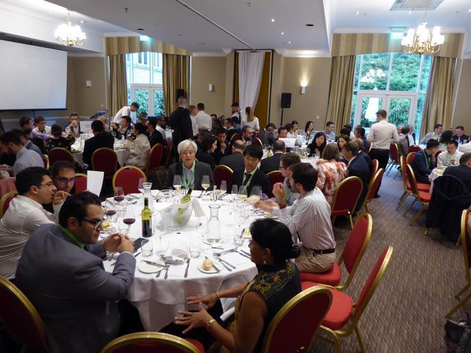 Guests sat at tables at the ICSAS dinner 2019