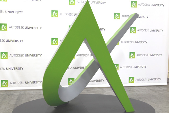 Statue of the Autodesk logo