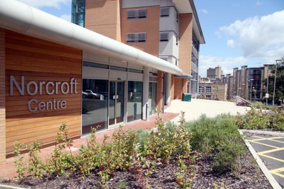 image of the Norcroft centre from the front