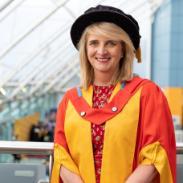 Dame Angela Strank in the Atrium