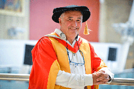 Andrew Dixon, honorary award recipient July 2022. Doctor of the University.