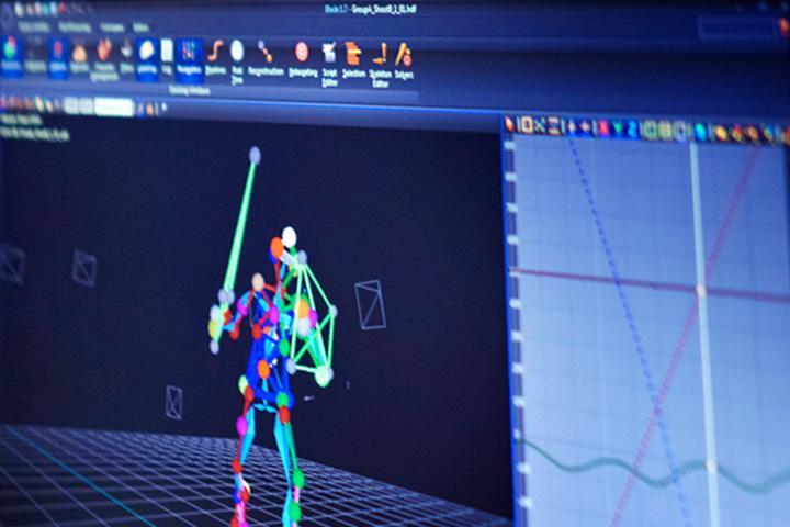 A screen showing a student project from Media, Design and Technology/