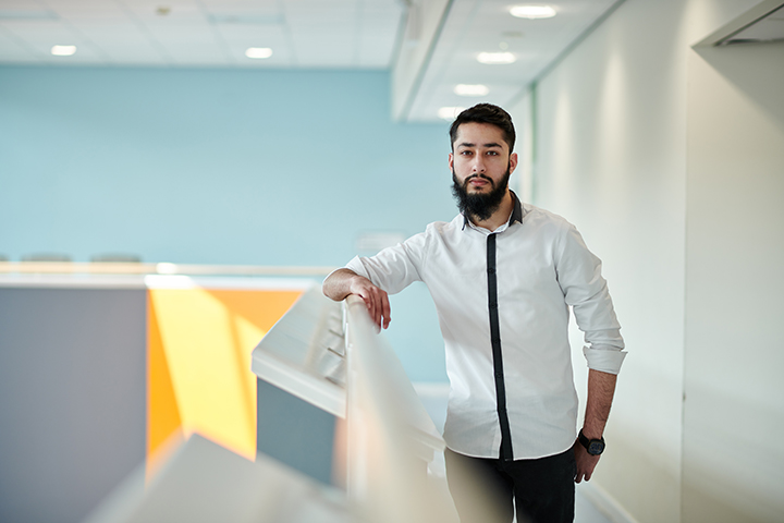 This is Bradford student, Hamza Khan