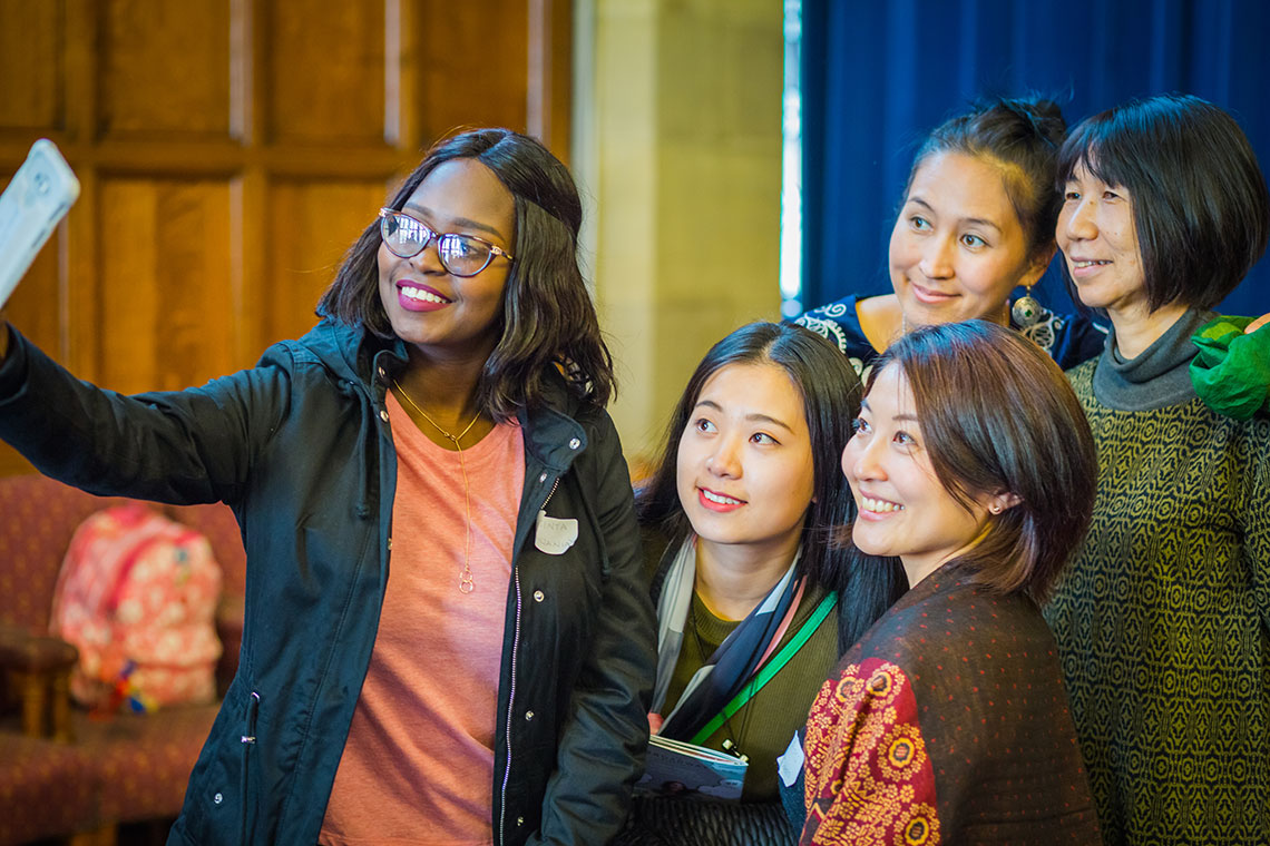 International Students taking a selfie