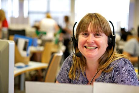 A University of Bradford staff member at work